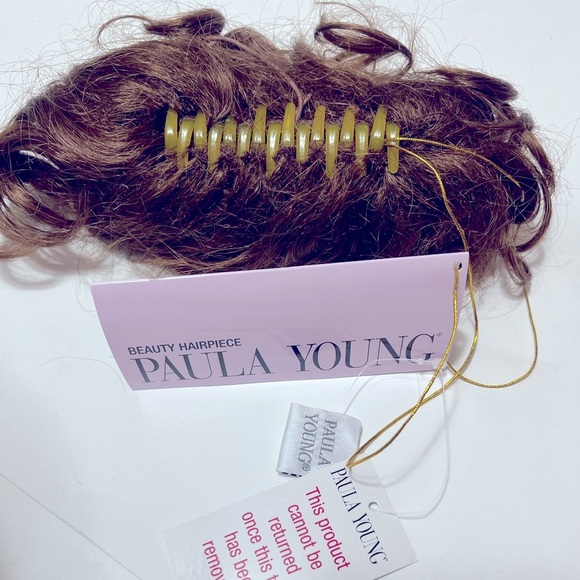 PAULA YOUNG FLOWING CLIP ON HAIRPIECE WIG A3314 COLOR 30 REDDISH BROWN NEW - Picture 2 of 3